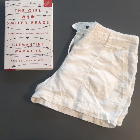 Loft white linen shorts - Picture 3 of 3